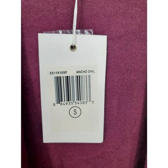 Evolution By Cyrus Sweater NWT Womens Open Cardigan Ancho Chile Burgundy Medium - Picture 2 of 7